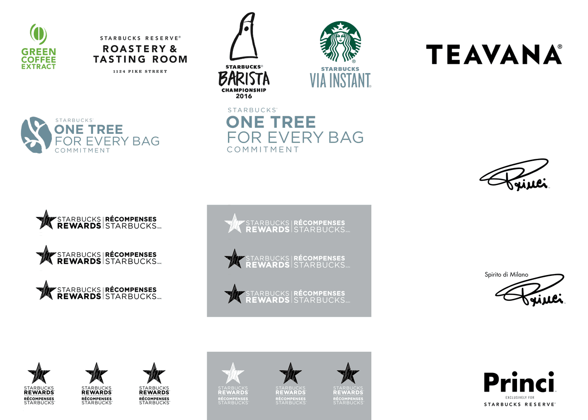 Starbucks branding: Pour Over Sessions design guidelines